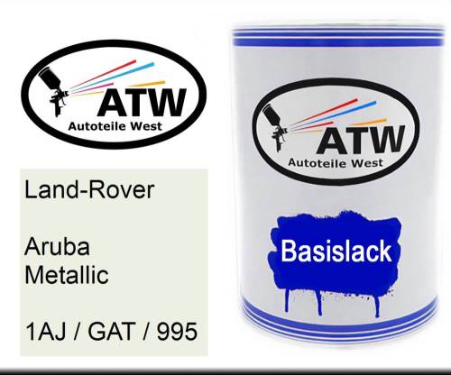 Land-Rover, Aruba Metallic, 1AJ / GAT / 995: 500ml Lackdose, von ATW Autoteile West.